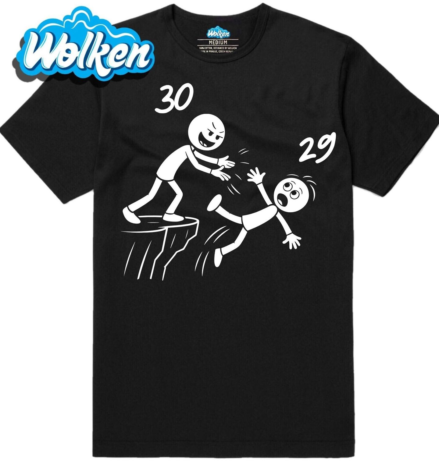 [cz] [produkt] [pánské tričko] [černá] [hlavní] Sbohem, dvacítky! Třicítka přichází!.jpg