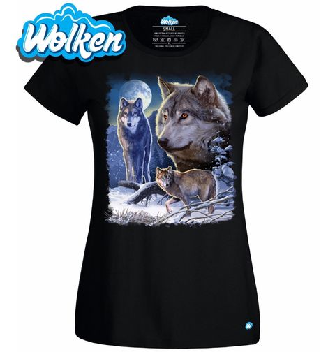 Obrázek produktu Dámské tričko Zimní Vlci