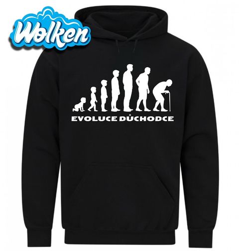 Obrázek produktu Pánská mikina Evoluce Důchodce
