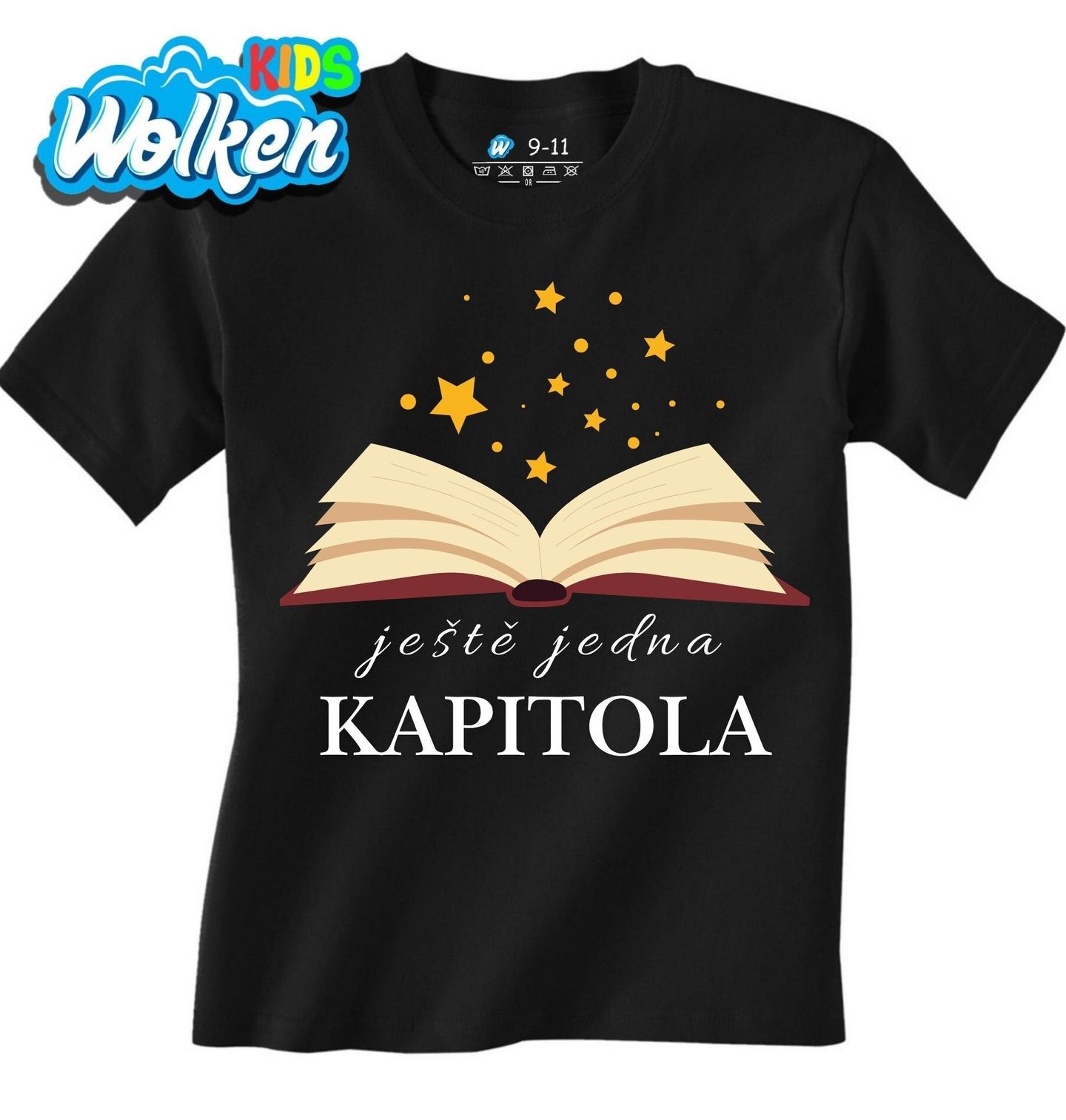 [cz] [produkt] [dětské tričko] [černá] [hlavní] Ještě Jedna Kapitola Nemohu přestat číst.jpg