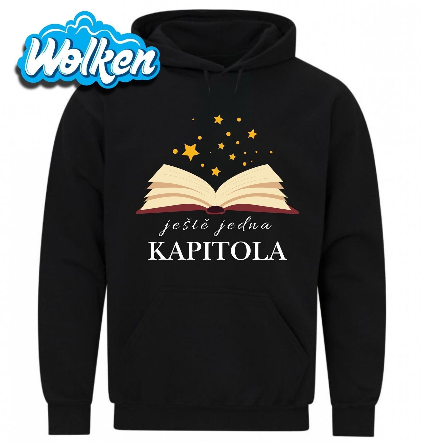[cz] [produkt] [mikina] [černá] [hlavní] Ještě Jedna Kapitola Nemohu přestat číst.jpg