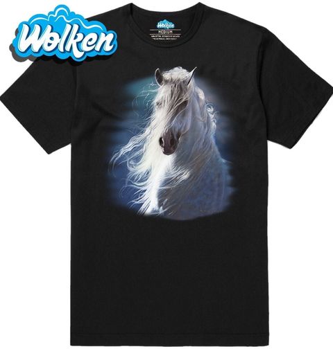 Obrázek produktu Pánské tričko Bílý kůň ve větru