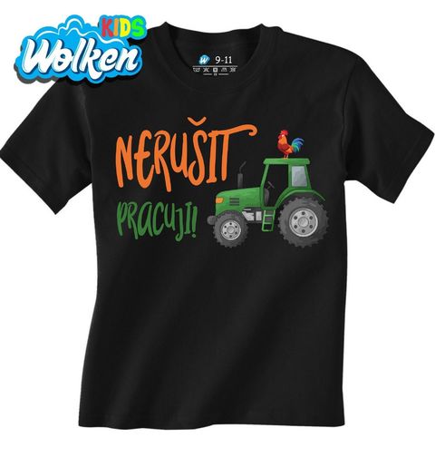 Obrázek produktu Dětské tričko Kohout Traktorista Nerušit Pracuji!