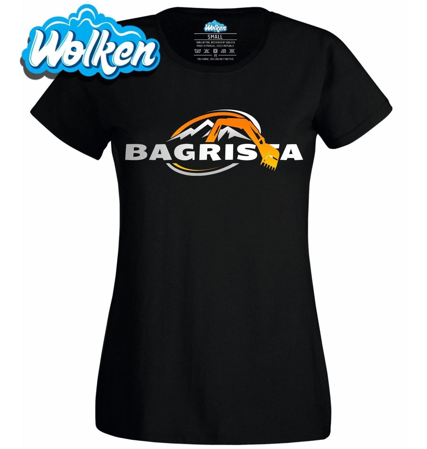 [cz] [produkt] [dámské tričko] [černá] [hlavní] Hrdý Bagrista.jpg