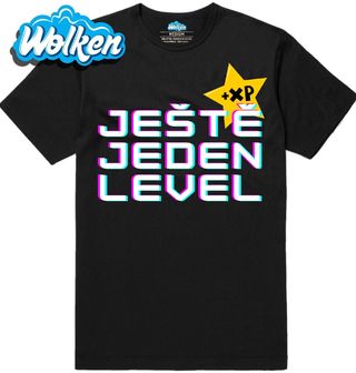 [cz] [produkt] [pánské tričko] [černá] [hlavní] Ještě Jeden Level +XP.jpg