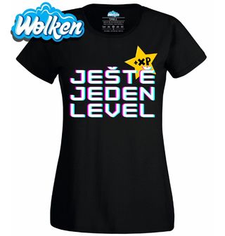 [cz] [produkt] [dámské tričko] [černá] [hlavní] Ještě Jeden Level +XP.jpg