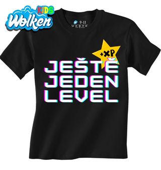 [cz] [produkt] [dětské tričko] [černá] [hlavní] Ještě Jeden Level +XP.jpg