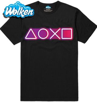 [cz] [produkt] [pánské tričko] [černá] [hlavní] Neonové Herní Symboly.jpg