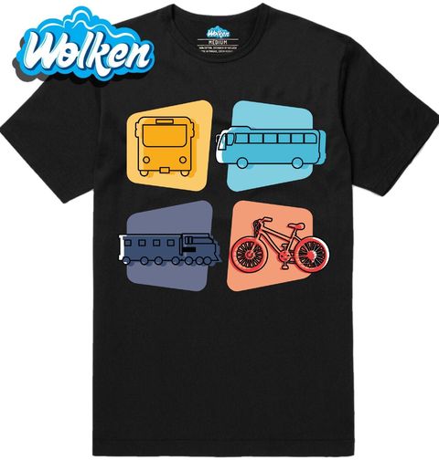 Obrázek produktu Pánské tričko Dopravní Prostředky v Retro Stylu