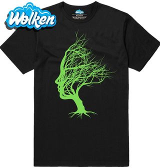 [cz] [produkt] [pánské tričko] [černá] [hlavní] Tvář Ukrytá ve Větvích.jpg