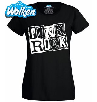 [cz] [produkt] [dámské tričko] [černá] [hlavní] Punk Rock Navždy.jpg