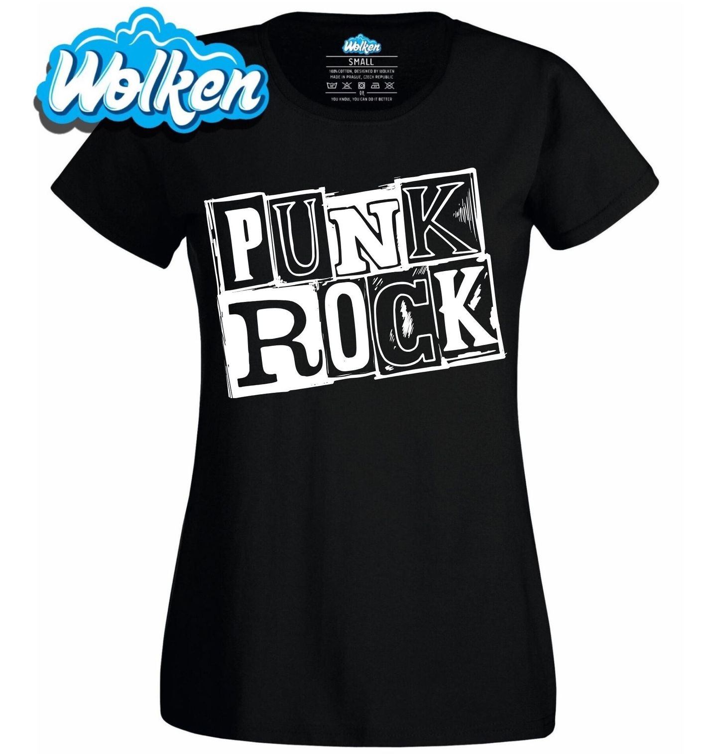 [cz] [produkt] [dámské tričko] [černá] [hlavní] Punk Rock Navždy.jpg