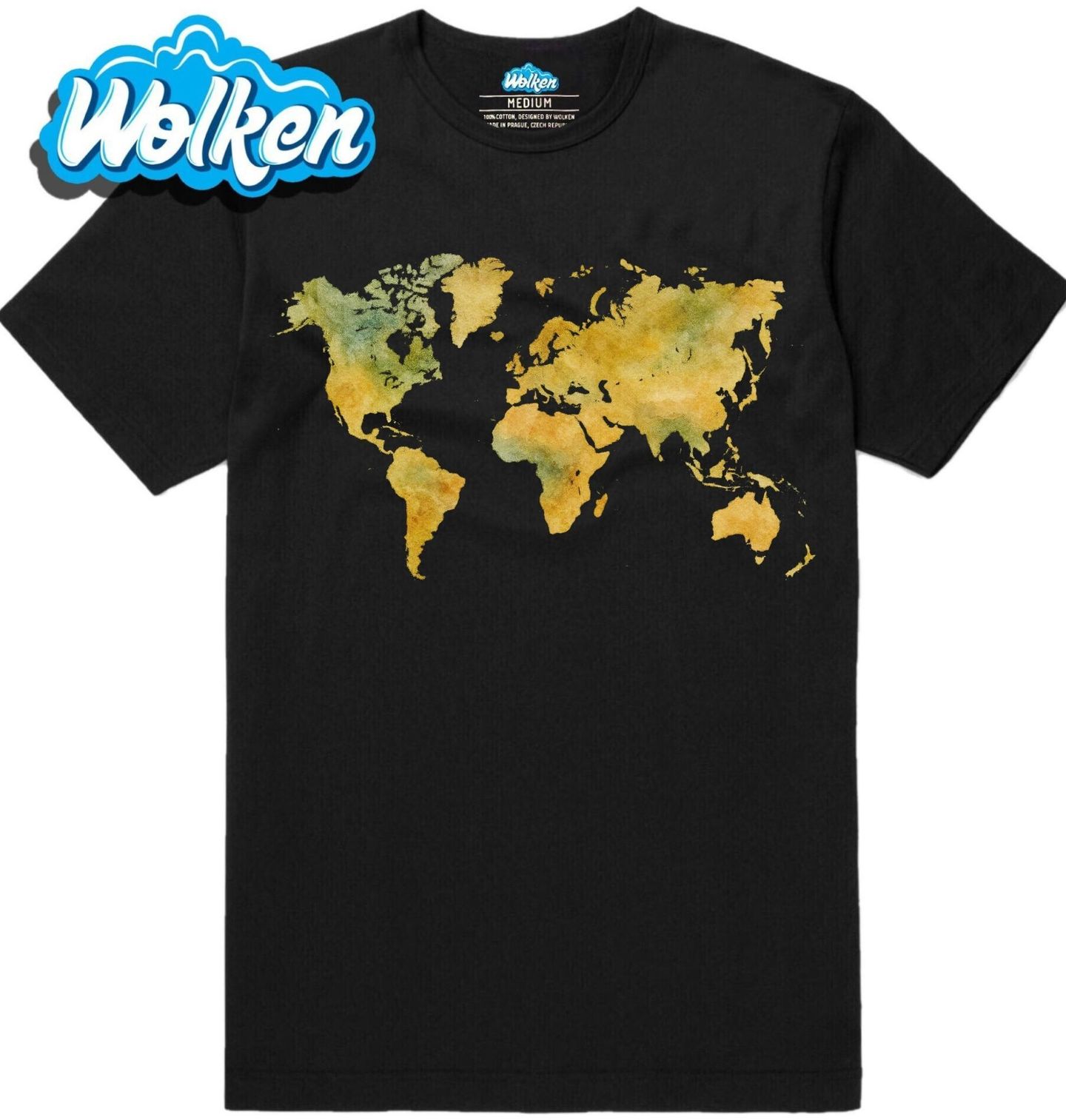 [cz] [produkt] [pánské tričko] [černá] [hlavní] Mapa Světa v Akvarelu.jpg