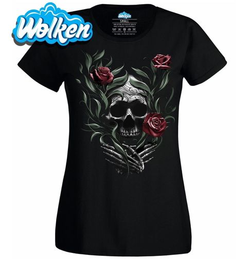 Obrázek produktu Dámské tričko Lebka Prorostlá Růžemi