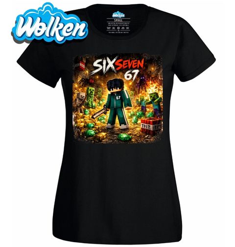 Obrázek produktu Dámské tričko Minecraft Squid Game Skin Šest Sedm Six Seven 67