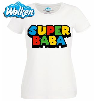[cz] [produkt] [dámské tričko] [bílá] [hlavní] Super Bába.jpg