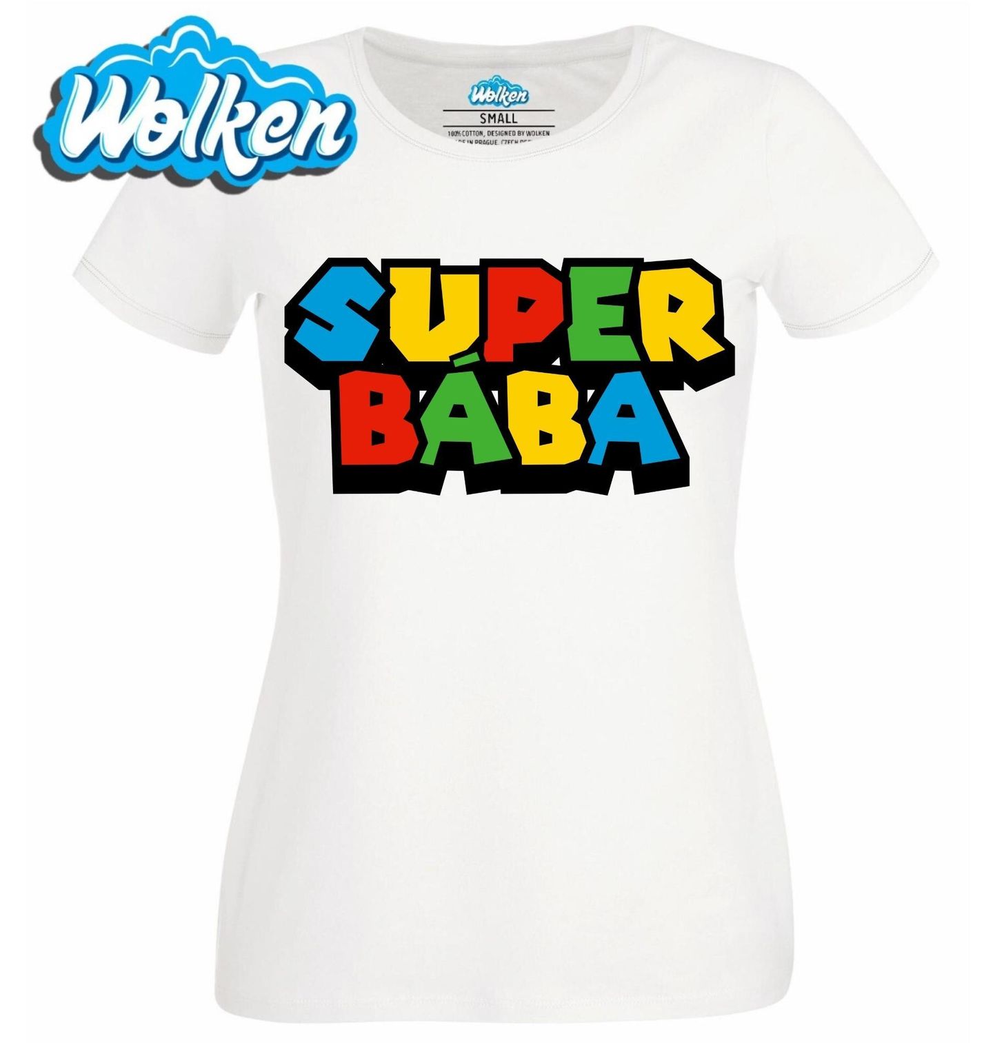 [cz] [produkt] [dámské tričko] [bílá] [hlavní] Super Bába.jpg