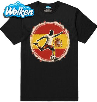 [cz] [produkt] [pánské tričko] [černá] [hlavní] Španělská Fotbalová Vášeň.jpg