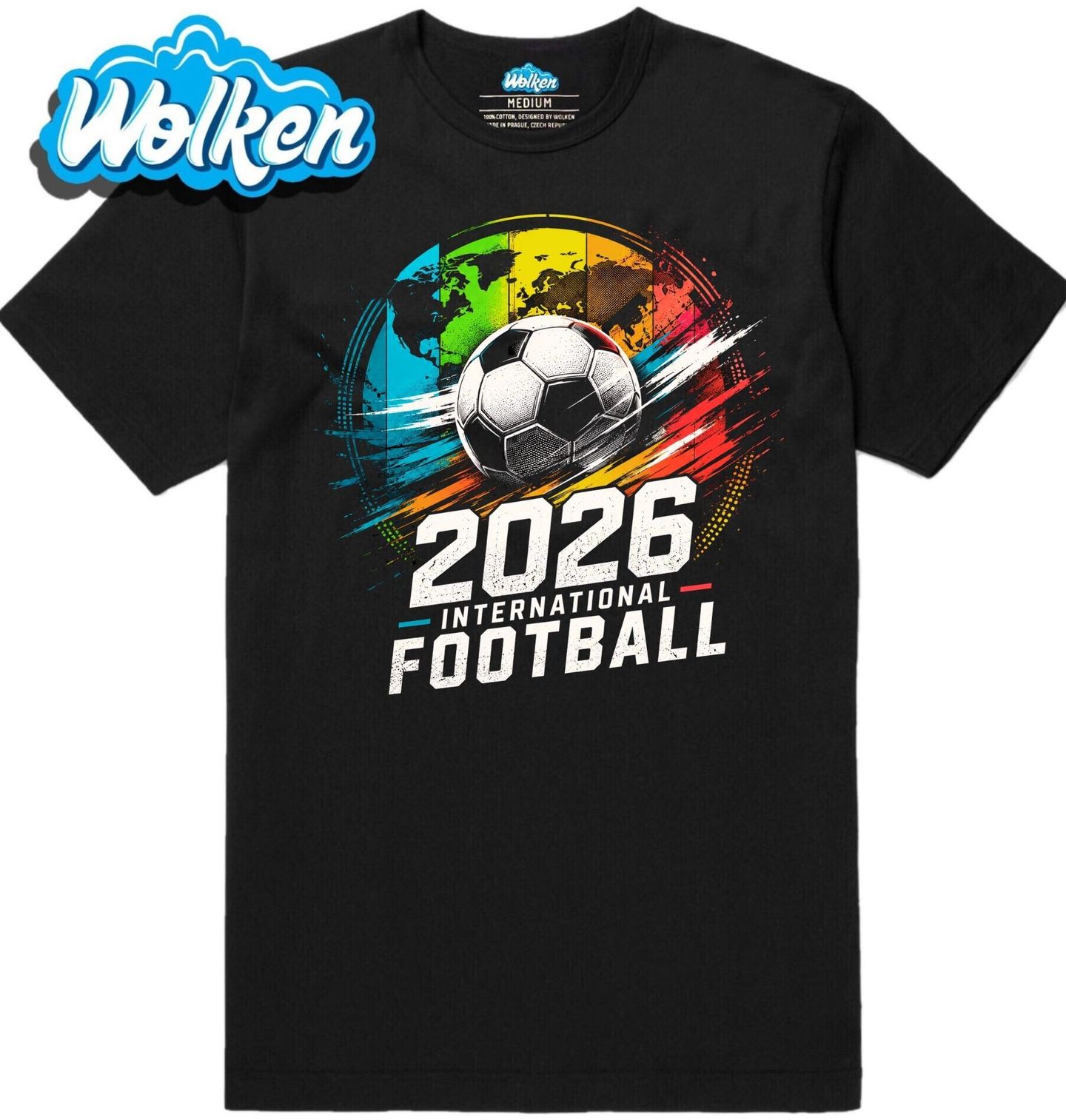 [cz] [produkt] [pánské tričko] [černá] [hlavní] Mezinárodní Fotbal 2026 International Football.jpg