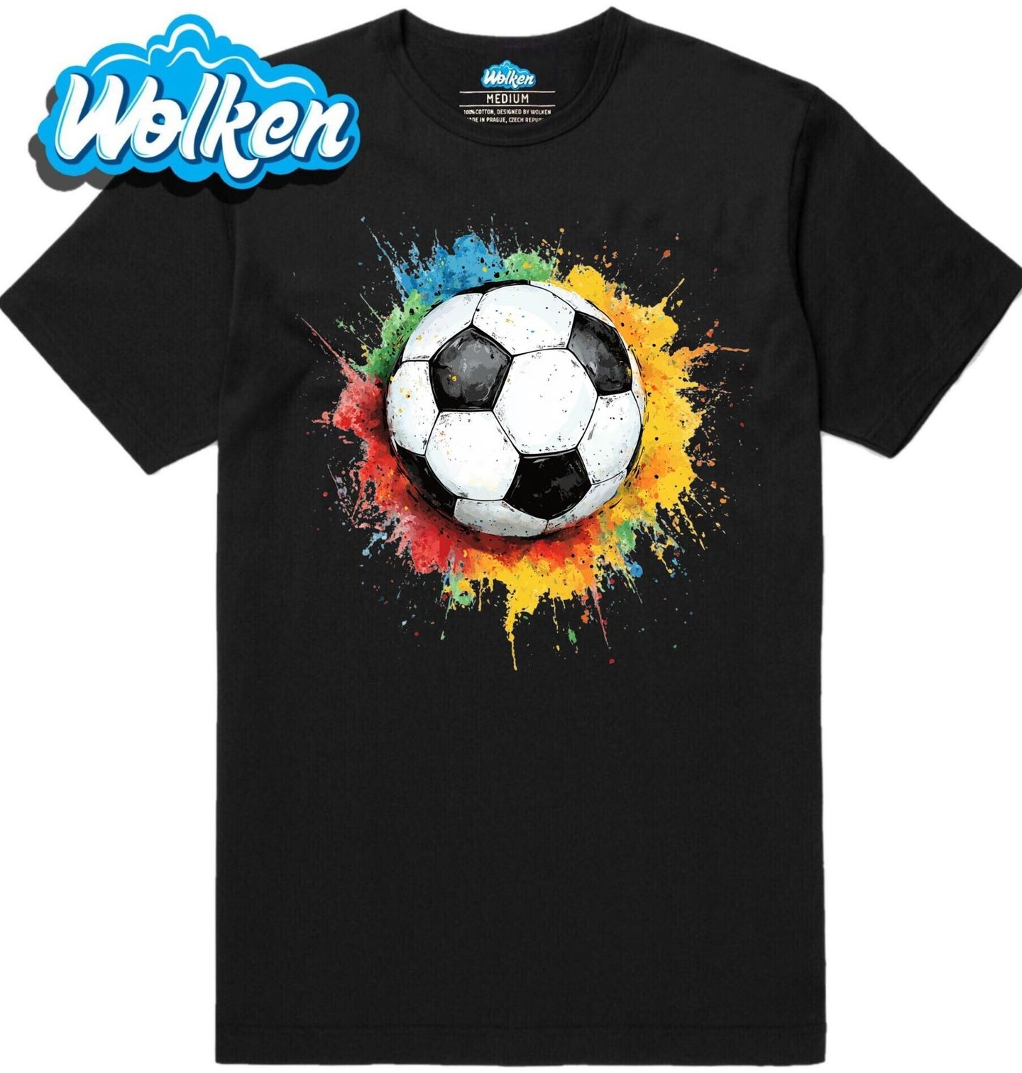 [cz] [produkt] [pánské tričko] [černá] [hlavní] Fotbal v Barvách Emocí.jpg