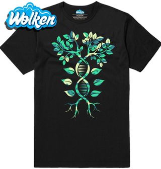 [cz] [produkt] [pánské tričko] [černá] [hlavní] Tyrkysový Strom DNA.jpg