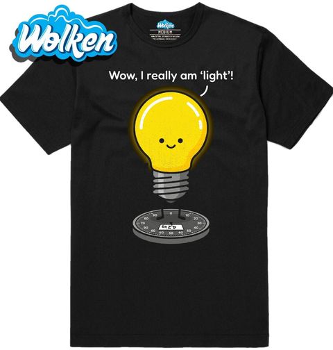Obrázek produktu Pánské tričko Žárovka Wow, I Really am Light