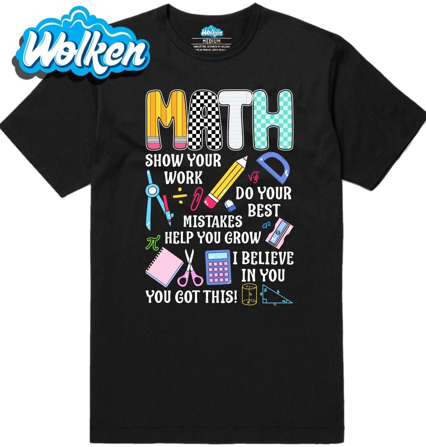 [cz] [produkt] [pánské tričko] [černá] [hlavní] Matematika Proces Učení Math.jpg