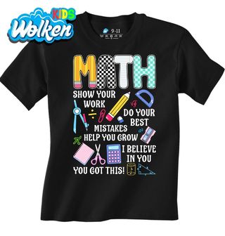 [cz] [produkt] [dětské tričko] [černá] [hlavní] Matematika Proces Učení Math.jpg