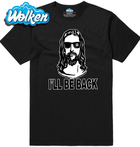 Obrázek produktu Pánské tričko Ježíš Brzy se vrátím I'll Be Back Jesus