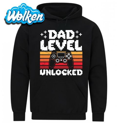Obrázek produktu Pánská mikina Výjimečný Level Táta Odemčen Dad Level Unlocked