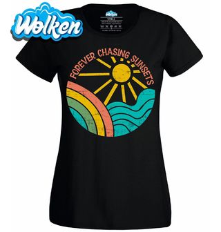 [cz] [produkt] [dámské tričko] [černá] [hlavní] Navždy za Západy Slunce Forever Chasing Sunsets.jpg