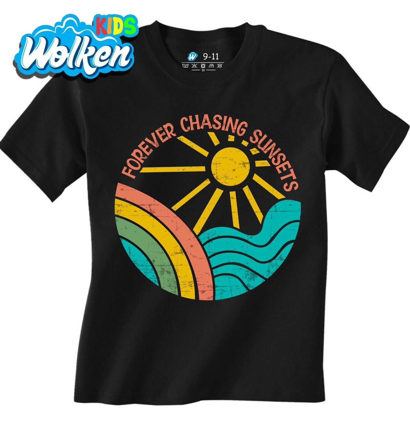 [cz] [produkt] [dětské tričko] [černá] [hlavní] Navždy za Západy Slunce Forever Chasing Sunsets.jpg