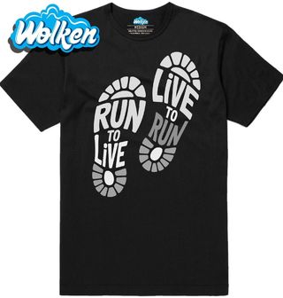 [cz] [produkt] [pánské tričko] [černá] [hlavní] Běž abys Žil, Žij pro Běh Run to Live Live to Run.jpg