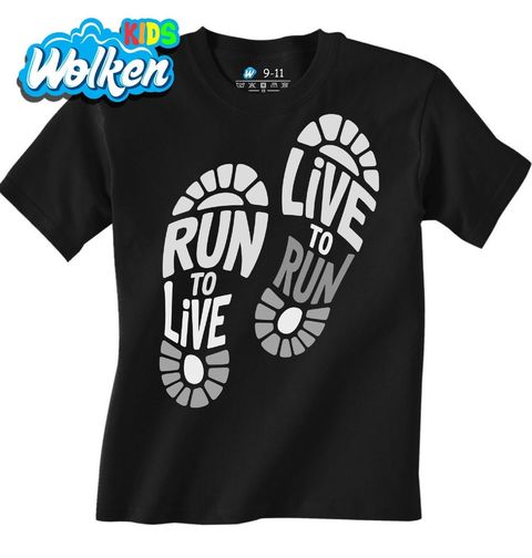Obrázek produktu Dětské tričko Běž abys Žil, Žij pro Běh Run to Live Live to Run