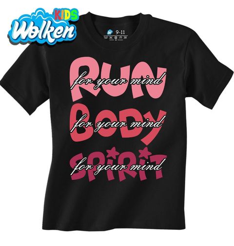 Obrázek produktu Dětské tričko Běhej pro Svoji Mysl Běh Tělo Duše Run Body Spirit