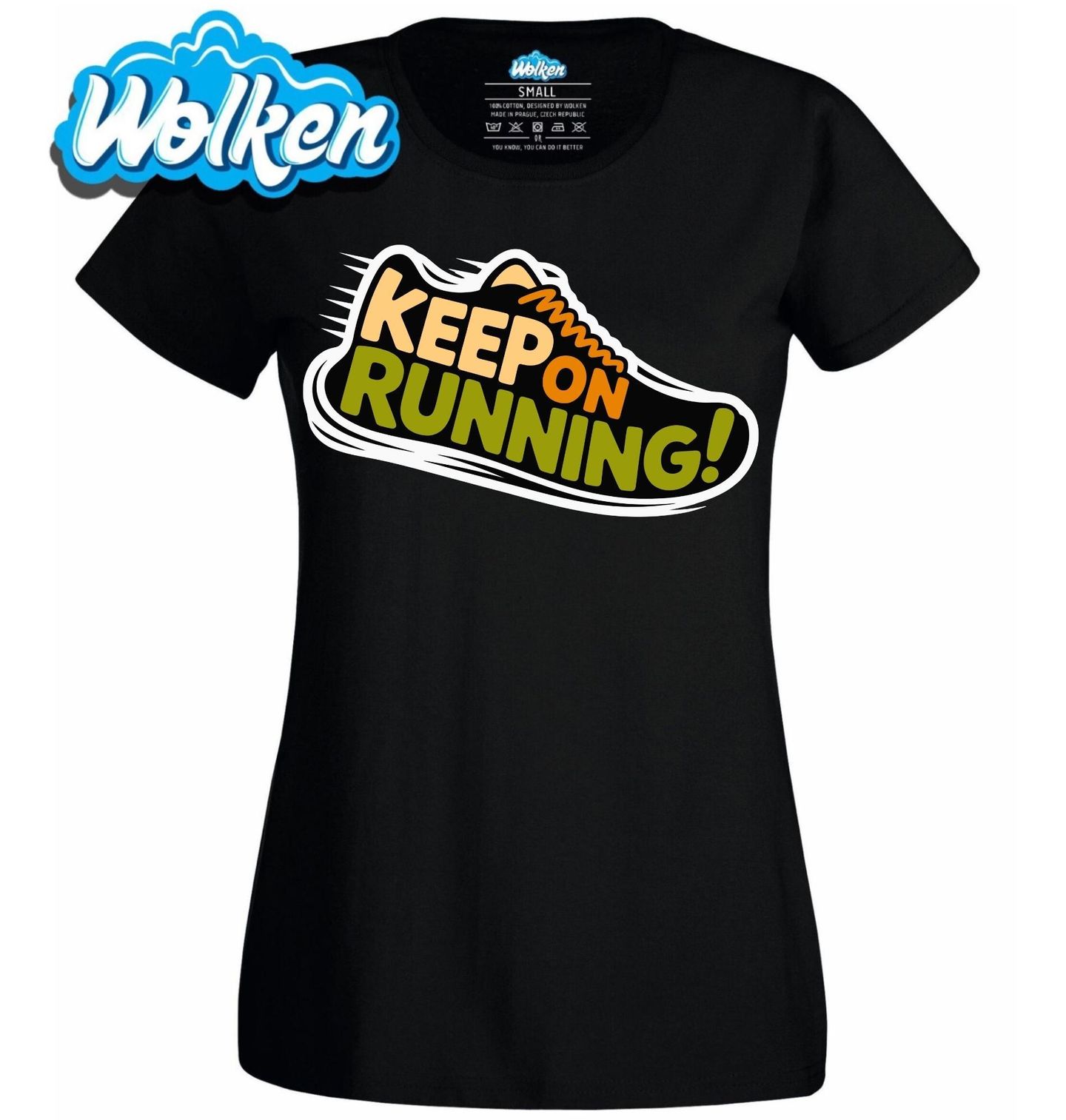 [cz] [produkt] [dámské tričko] [černá] [hlavní] Nepřestávej Běhat! Keep on Running!.jpg