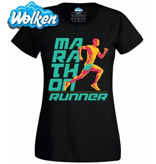 [cz] [produkt] [dámské tričko] [černá] [hlavní] Běžec Maratonu Marathon Runner.jpg