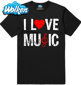 [cz] [produkt] [pánské tričko] [černá] [hlavní] Miluju Hudbu I love Music.jpg