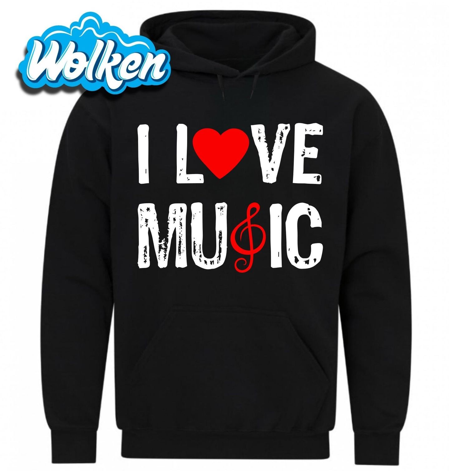 [cz] [produkt] [mikina] [černá] [hlavní] Miluju Hudbu I love Music.jpg
