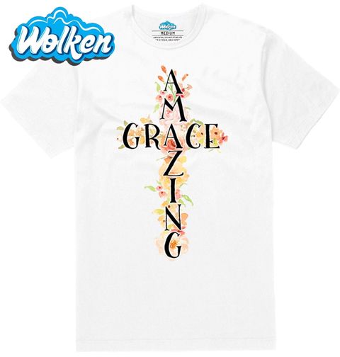 Obrázek produktu Pánské tričko Kříž z Květin Amazing Grace