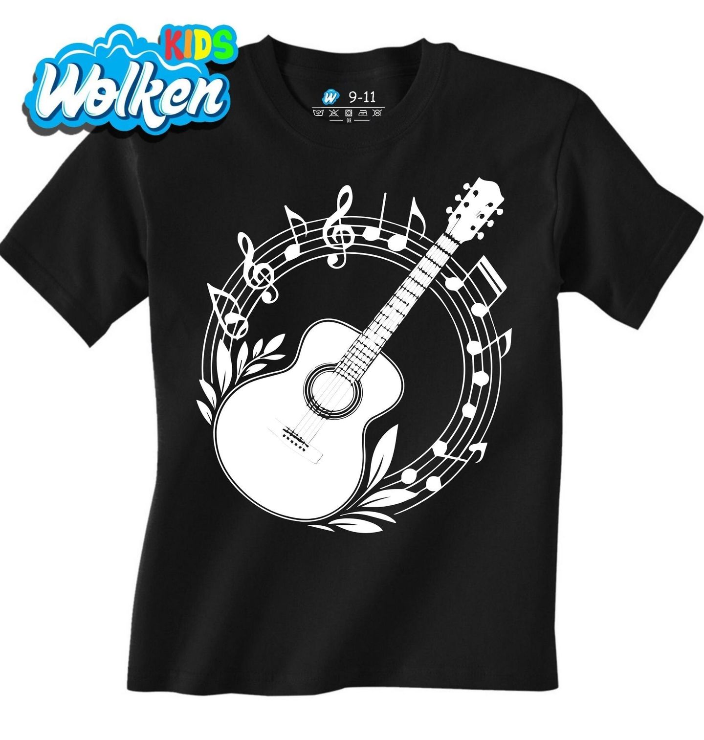 [cz] [produkt] [dětské tričko] [černá] [hlavní] Kytara a Nekonečná Melodie.jpg