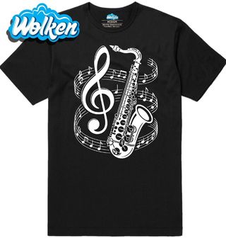 [cz] [produkt] [pánské tričko] [černá] [hlavní] V Rytmu Saxofonu.jpg
