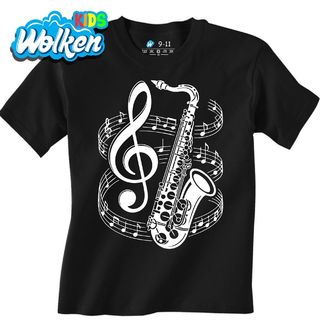 [cz] [produkt] [dětské tričko] [černá] [hlavní] V Rytmu Saxofonu.jpg