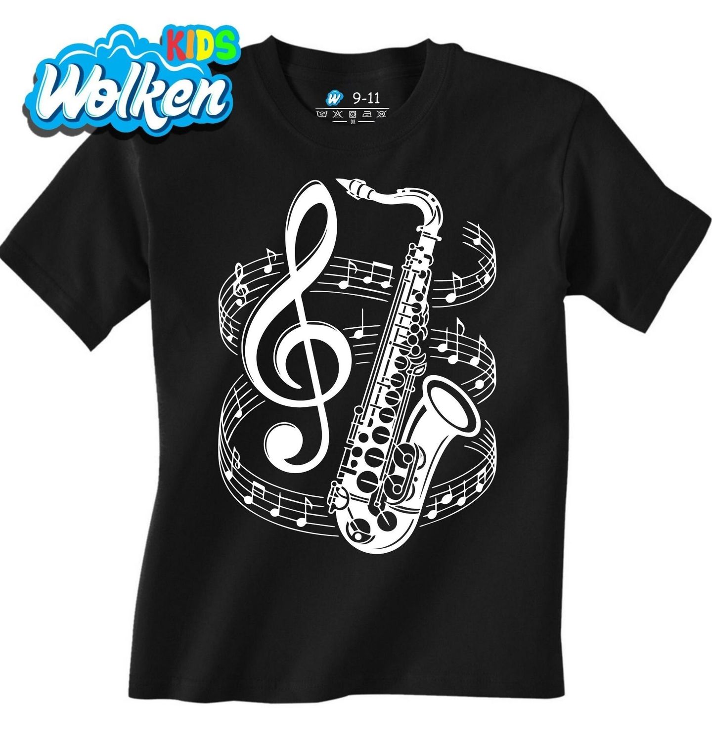 [cz] [produkt] [dětské tričko] [černá] [hlavní] V Rytmu Saxofonu.jpg