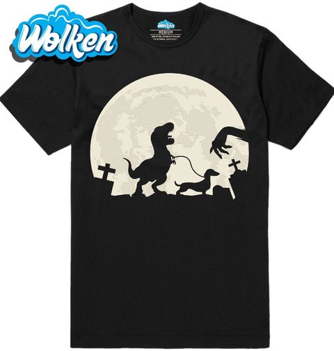 Obrázek produktu Pánské tričko Zombie T-Rex a Jezevčík