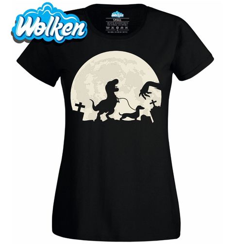 Obrázek produktu Dámské tričko Zombie T-Rex a Jezevčík