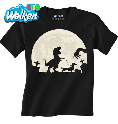Obrázek produktu Dětské tričko Zombie T-Rex a Jezevčík