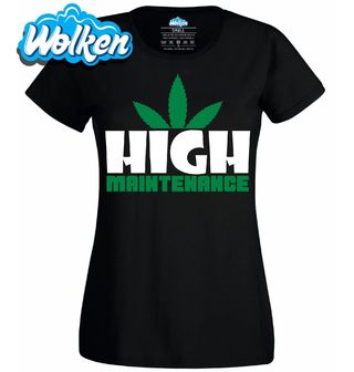 [cz] [produkt] [dámské tričko] [černá] [hlavní] Zhulený a Náročný High Maintenance.jpg