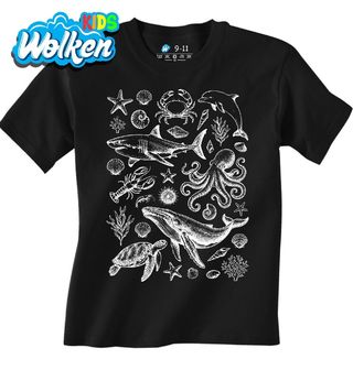[cz] [produkt] [dětské tričko] [černá] [hlavní] Poklady Mořského Světa.jpg