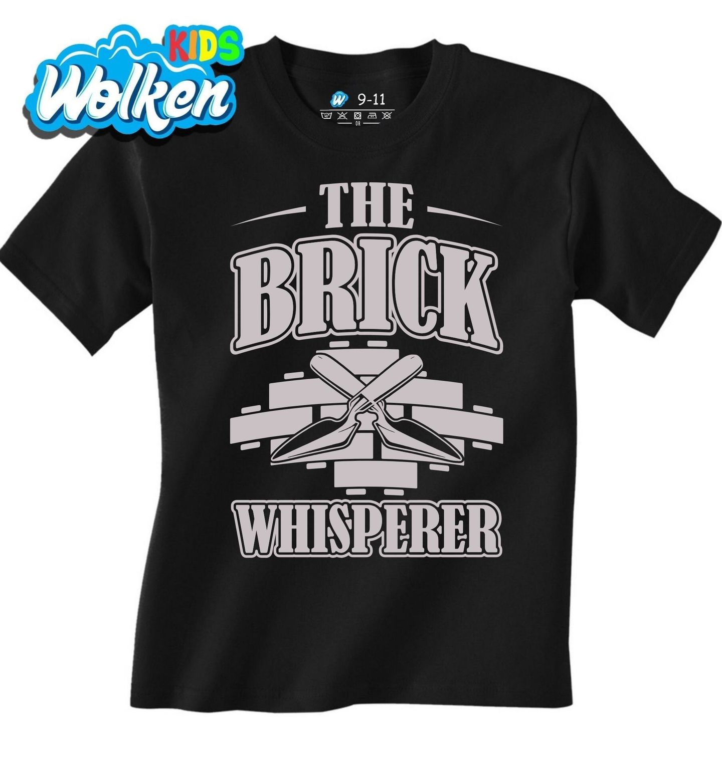 [cz] [produkt] [dětské tričko] [černá] [hlavní] The Brick Whisperer Cihlový Našeptávač.jpg